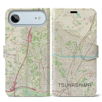 【綱島（神奈川県）】地図柄iPhoneケース（手帳タイプ）