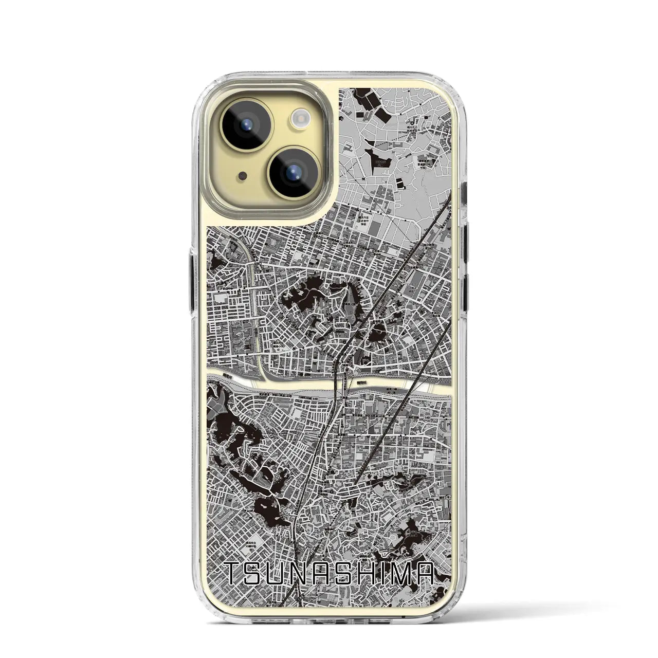 【綱島（神奈川県）】地図柄iPhoneケース（MagSafeタイプ）