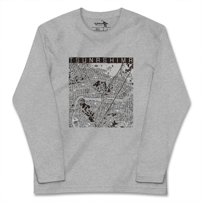 【綱島（神奈川県）】地図柄ロングスリーブTシャツ