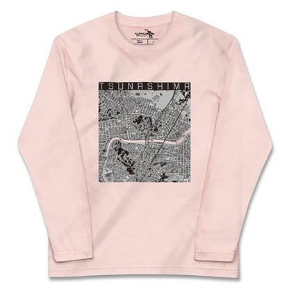 【綱島（神奈川県）】地図柄ロングスリーブTシャツ