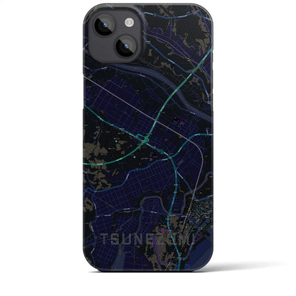 【常澄（茨城県）】地図柄iPhoneケース（バックカバータイプ）