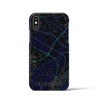 【常澄（茨城県）】地図柄iPhoneケース（バックカバータイプ）