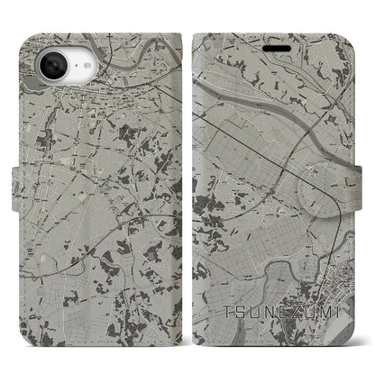 【常澄（茨城県）】地図柄iPhoneケース（手帳タイプ）