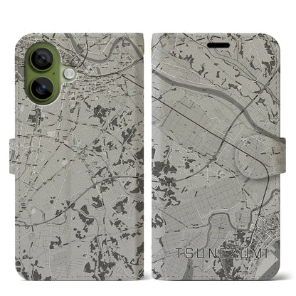 【常澄（茨城県）】地図柄iPhoneケース（手帳タイプ）