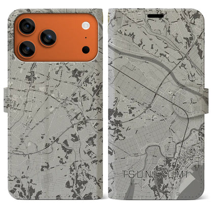 【常澄（茨城県）】地図柄iPhoneケース（手帳タイプ）