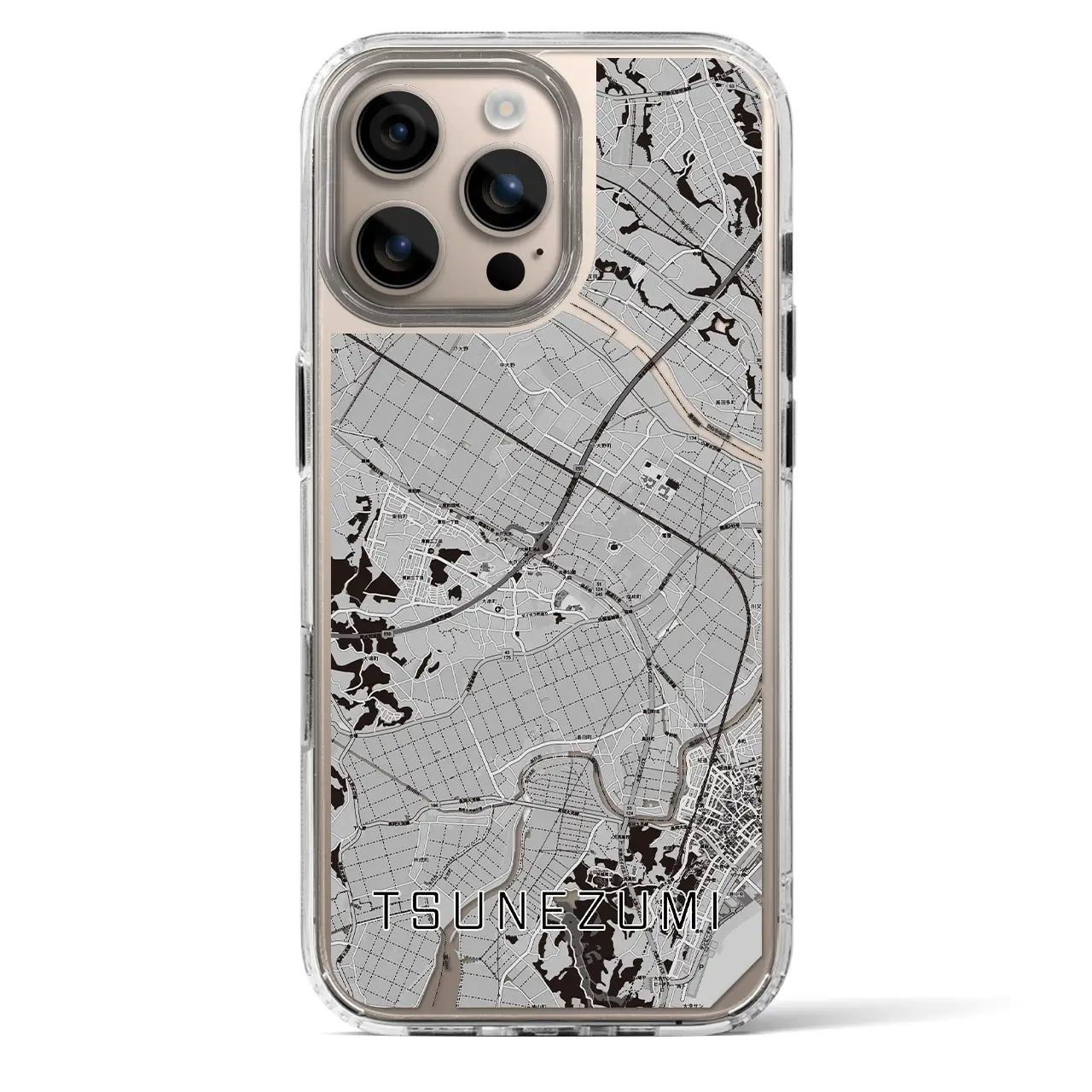 【常澄（茨城県）】地図柄iPhoneケース（MagSafeタイプ）