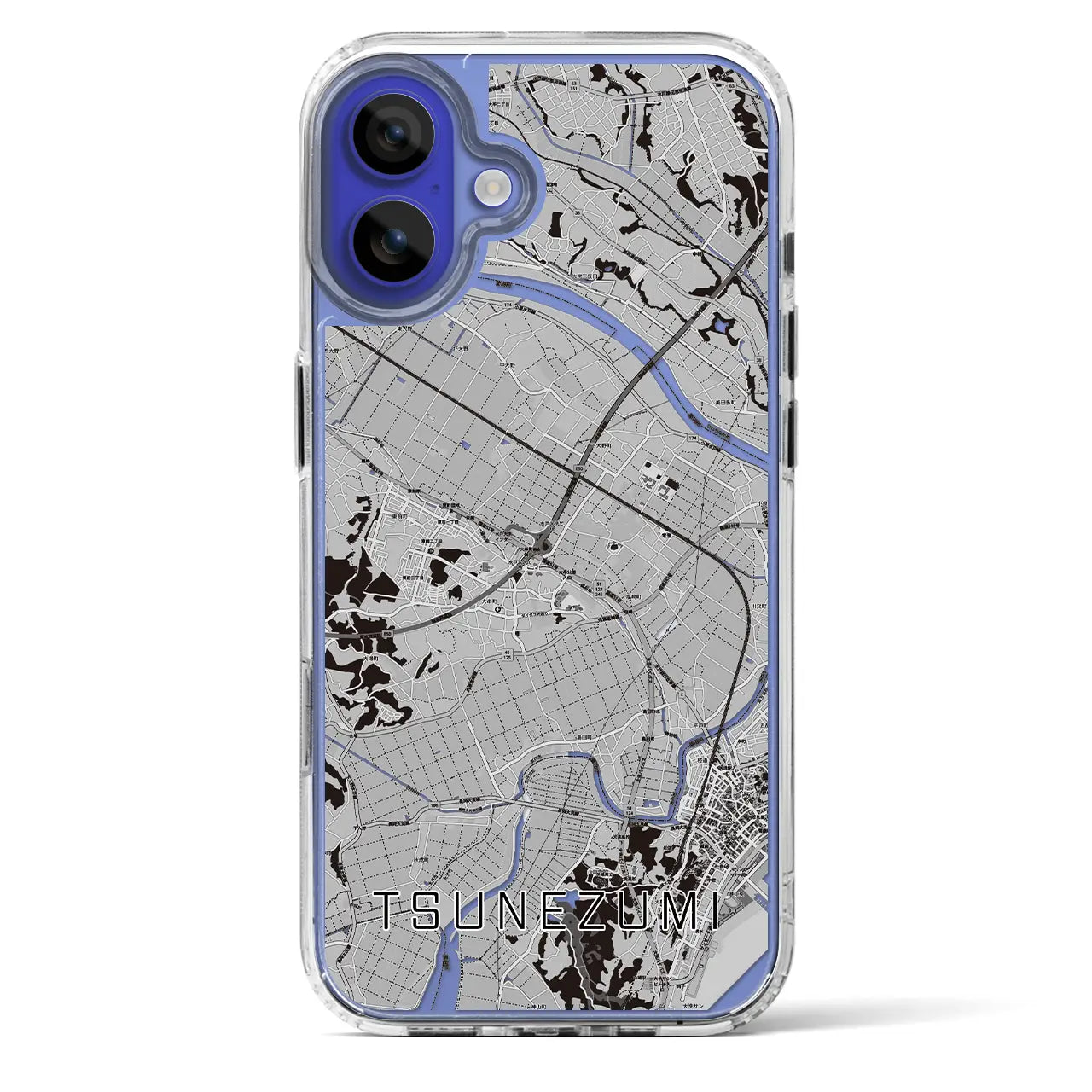 【常澄（茨城県）】地図柄iPhoneケース（MagSafeタイプ）