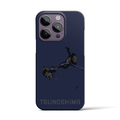 【角島（山口県）】地図柄iPhoneケース（バックカバータイプ）