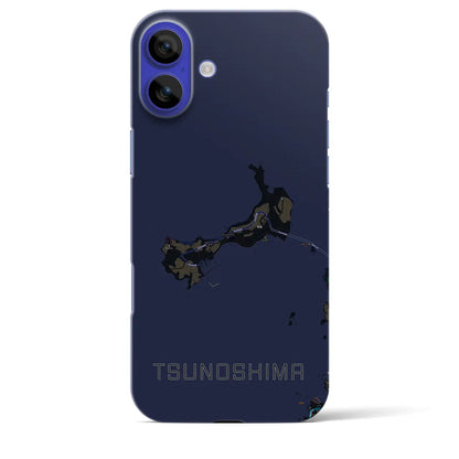 【角島（山口県）】地図柄iPhoneケース（バックカバータイプ）