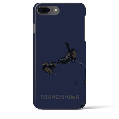 【角島（山口県）】地図柄iPhoneケース（バックカバータイプ）