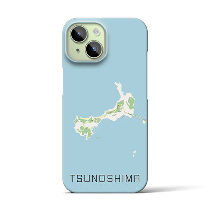 【角島（山口県）】地図柄iPhoneケース（バックカバータイプ）