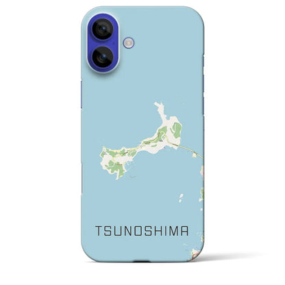 【角島（山口県）】地図柄iPhoneケース（バックカバータイプ）ナチュラル・iPhone 16 Pro Max 用