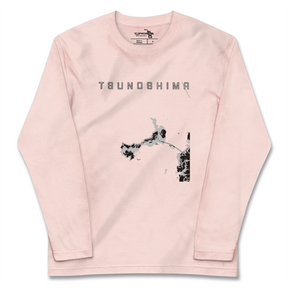 【角島（山口県）】地図柄ロングスリーブTシャツ