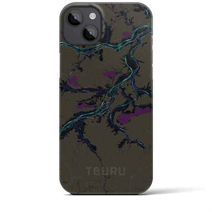 【都留（山梨県）】地図柄iPhoneケース（バックカバータイプ）