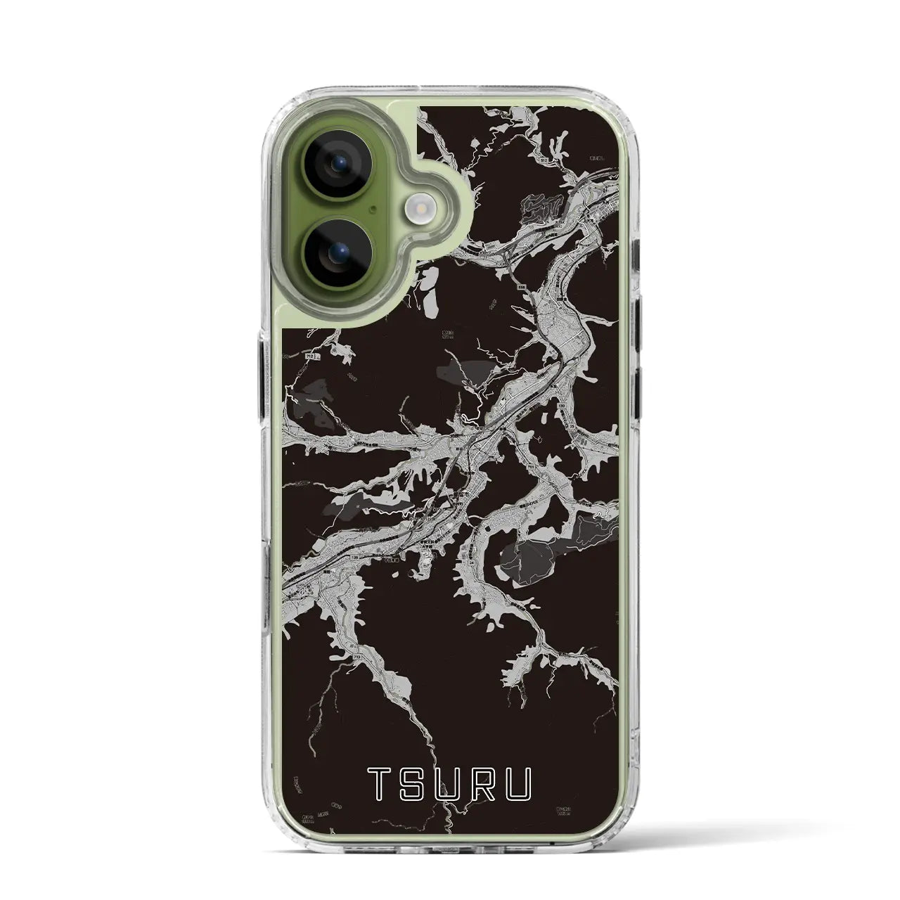 【都留（山梨県）】地図柄iPhoneケース（MagSafeタイプ）