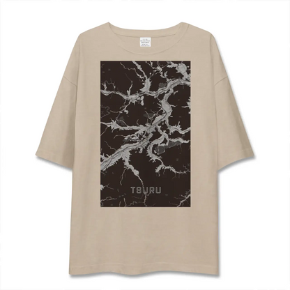 【都留（山梨県）】地図柄ビッグシルエットTシャツ