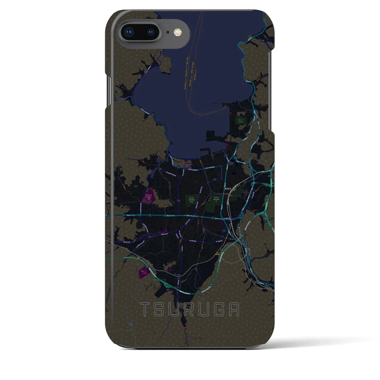 【敦賀（福井県）】地図柄iPhoneケース（バックカバータイプ）