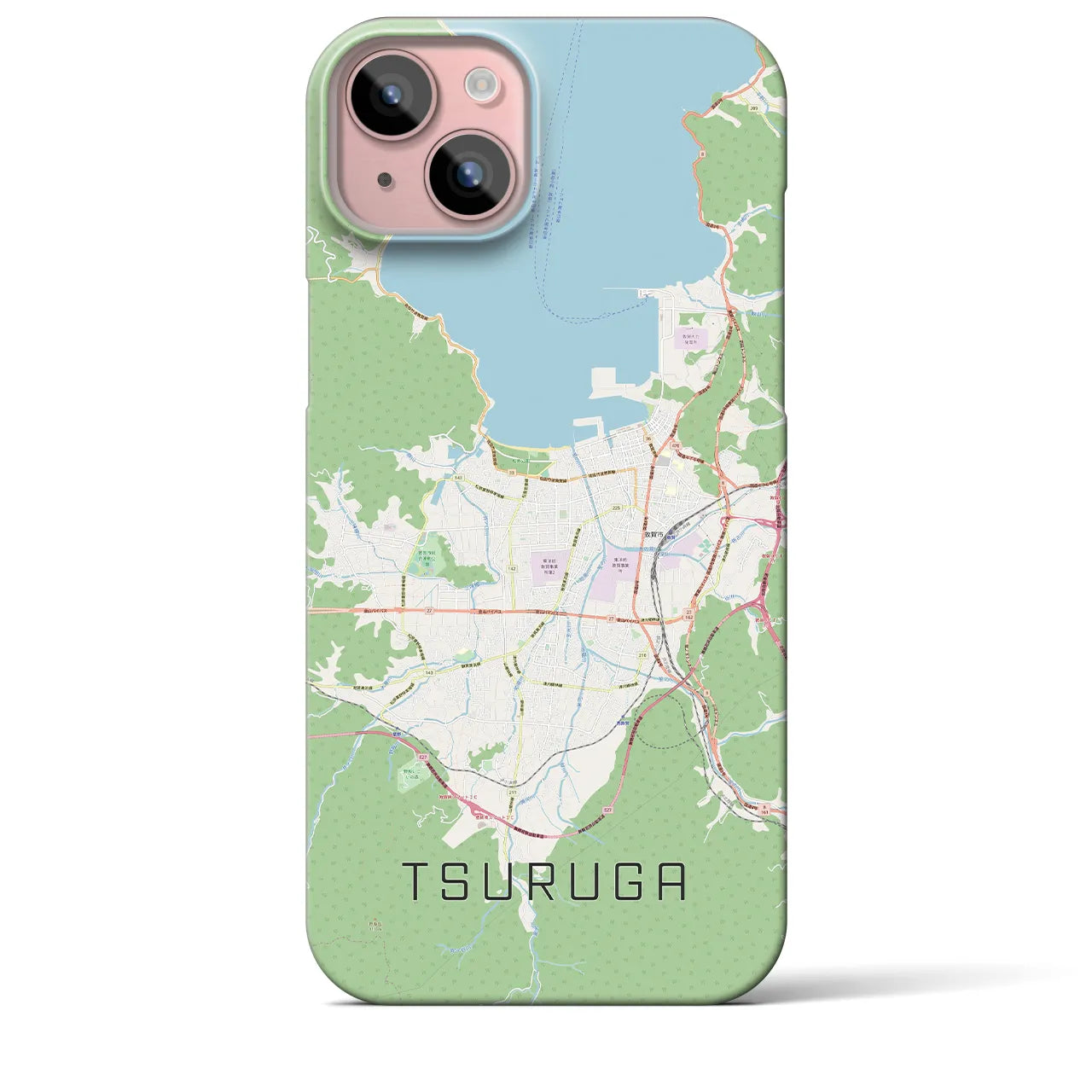 【敦賀（福井県）】地図柄iPhoneケース（バックカバータイプ）