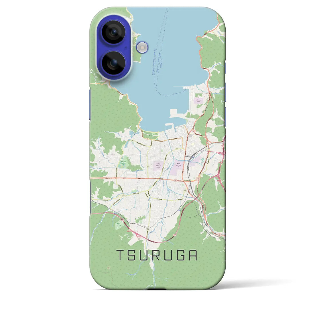 【敦賀(福井県)】地図柄iPhoneケース(バックカバータイプ)ナチュラル・iPhone 16 Pro Max 用