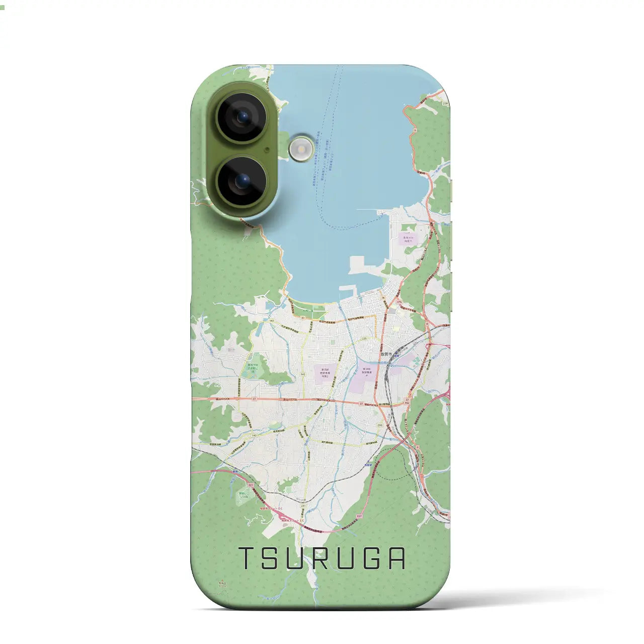 【敦賀（福井県）】地図柄iPhoneケース（バックカバータイプ）