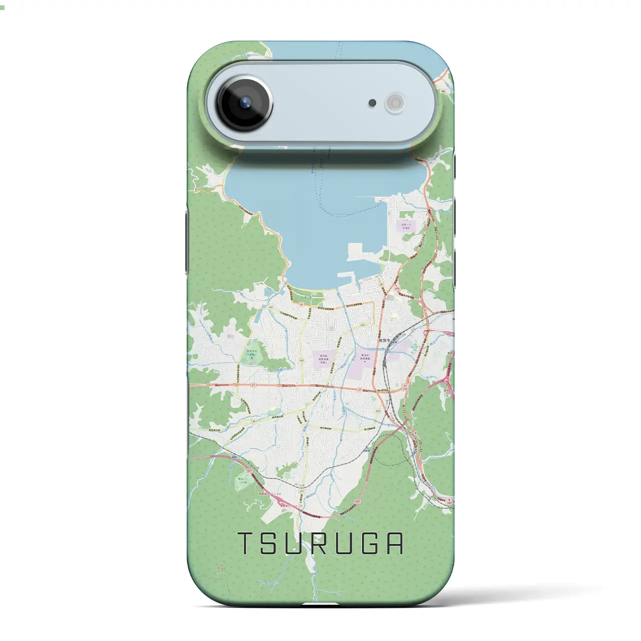 【敦賀（福井県）】地図柄iPhoneケース（バックカバータイプ）ナチュラル・iPhone 17 Pro Max 用