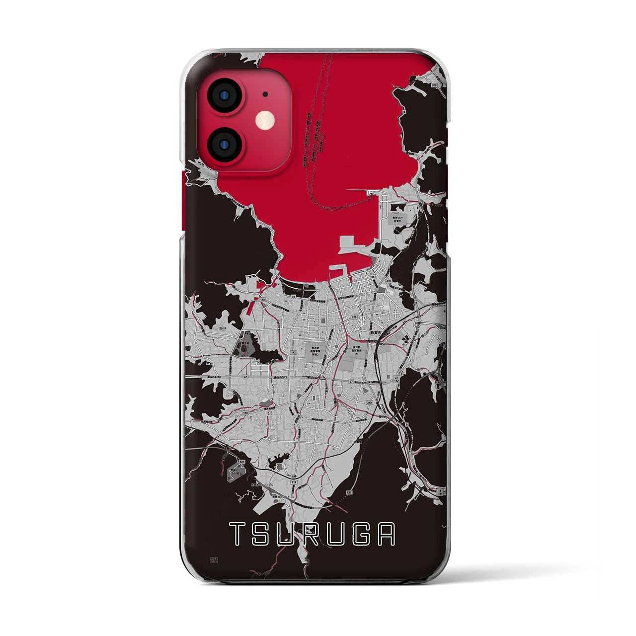【敦賀（福井県）】地図柄iPhoneケース（クリアタイプ）