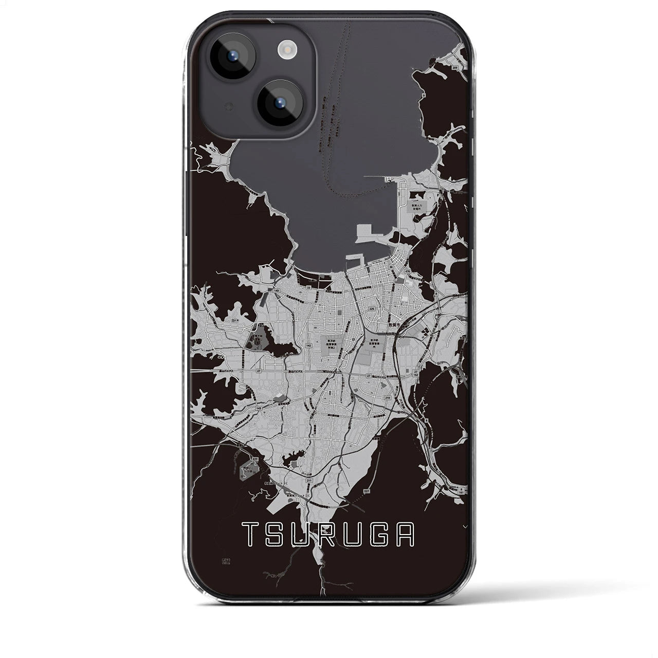 【敦賀（福井県）】地図柄iPhoneケース（クリアタイプ）