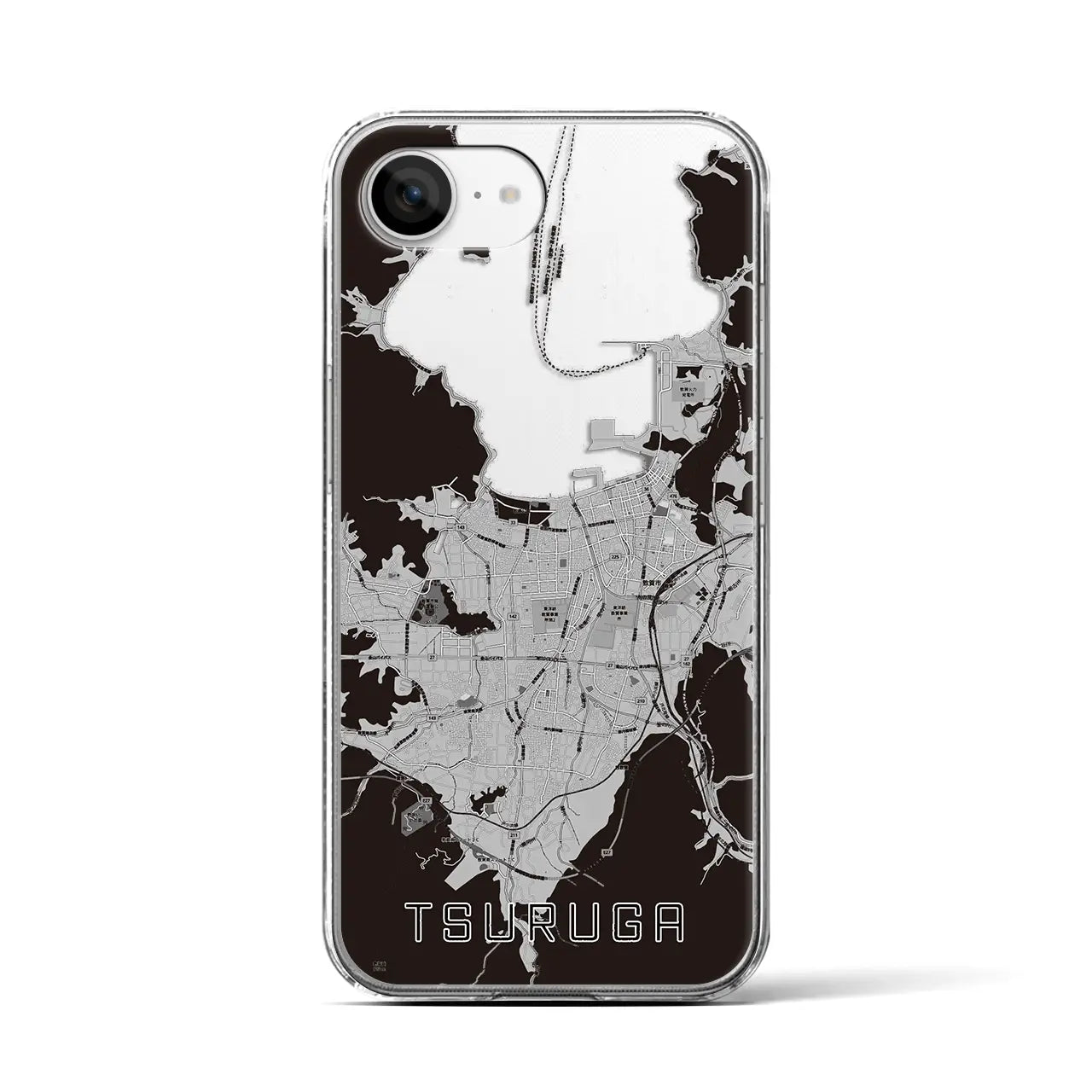 【敦賀（福井県）】地図柄iPhoneケース（クリアタイプ）