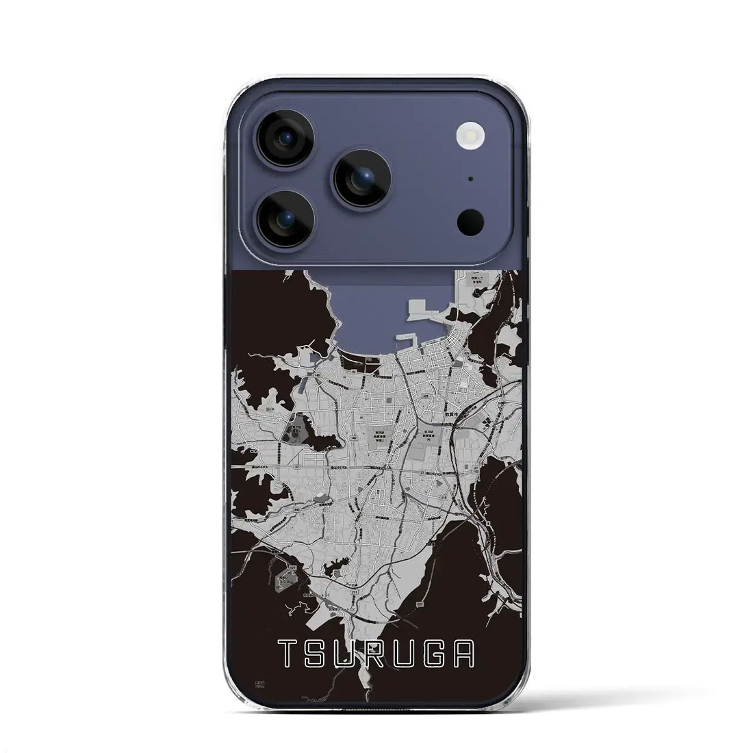 【敦賀（福井県）】地図柄iPhoneケース（クリアタイプ）