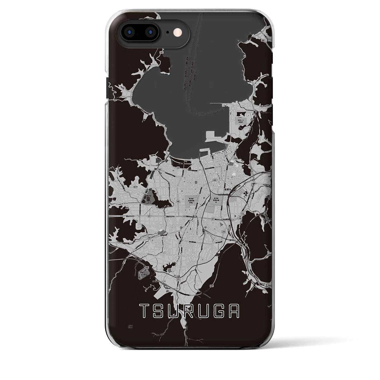 【敦賀（福井県）】地図柄iPhoneケース（クリアタイプ）