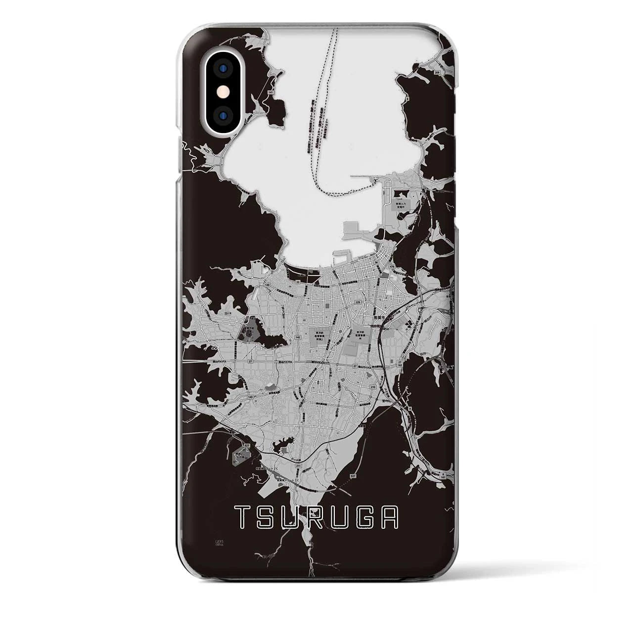 【敦賀（福井県）】地図柄iPhoneケース（クリアタイプ）