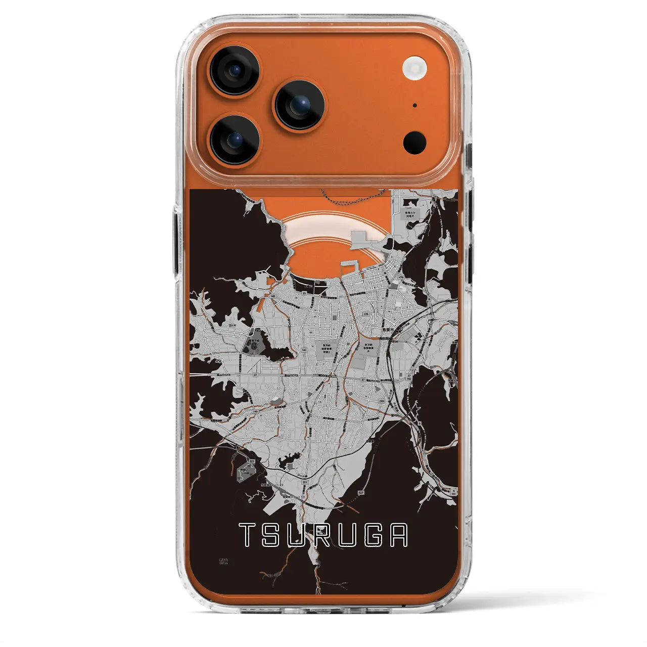 【敦賀（福井県）】地図柄iPhoneケース（MagSafeタイプ）