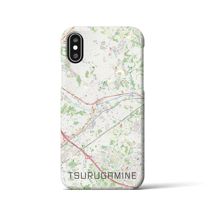 【鶴ヶ峰（神奈川県）】地図柄iPhoneケース（バックカバータイプ）