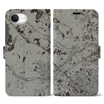 【鶴ヶ峰（神奈川県）】地図柄iPhoneケース（手帳タイプ）