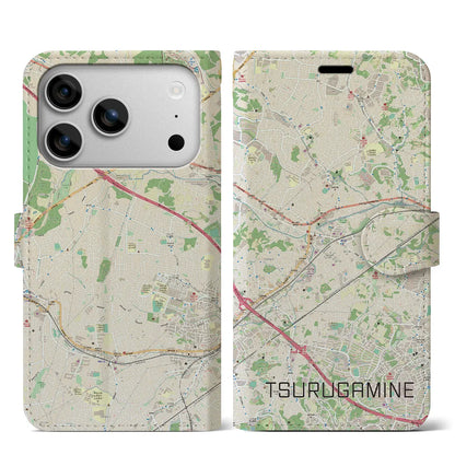 【鶴ヶ峰（神奈川県）】地図柄iPhoneケース（手帳タイプ）