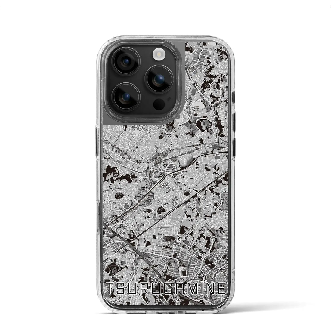 【鶴ヶ峰(神奈川県)】地図柄iPhoneケース(MagSafeタイプ)