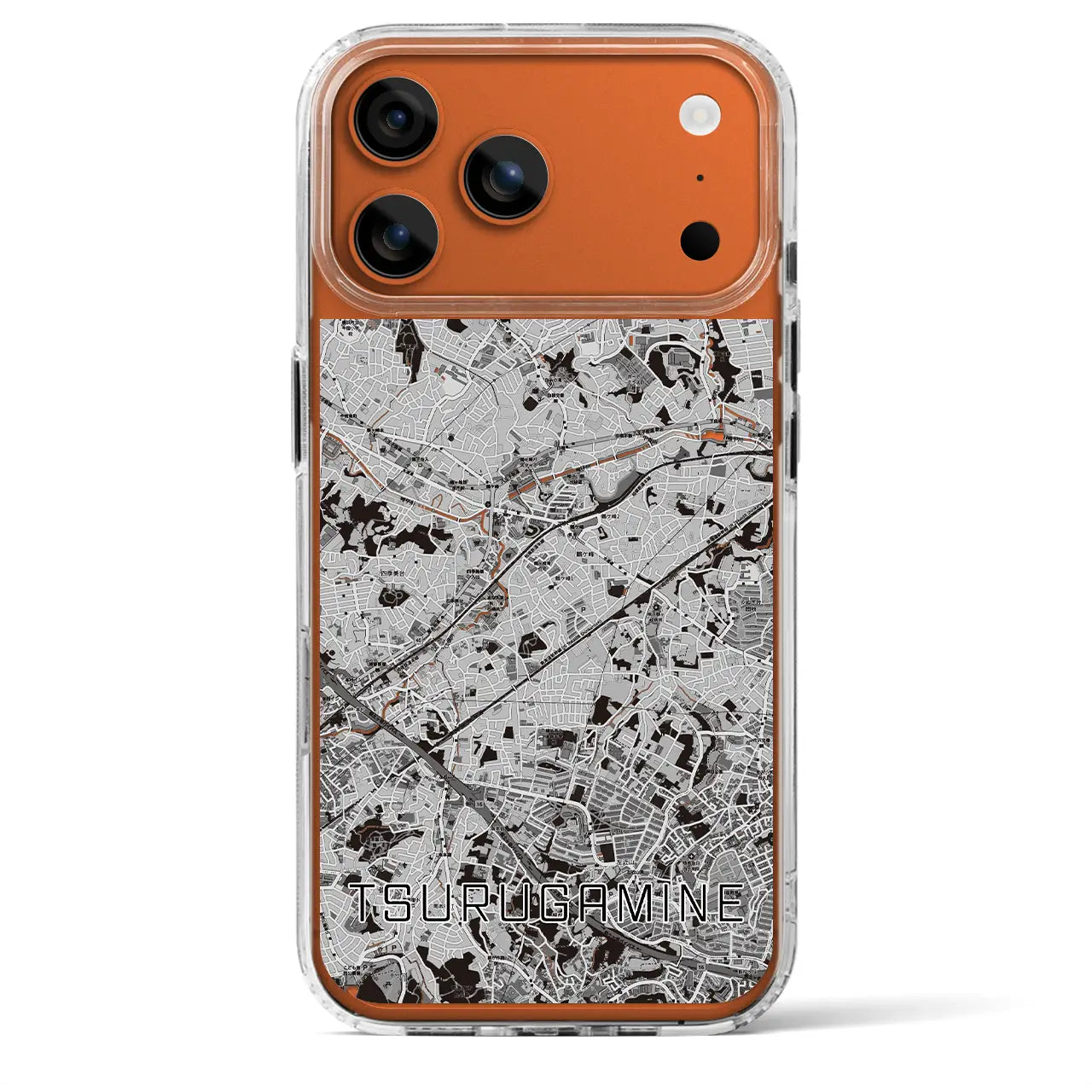 【鶴ヶ峰（神奈川県）】地図柄iPhoneケース（MagSafeタイプ）