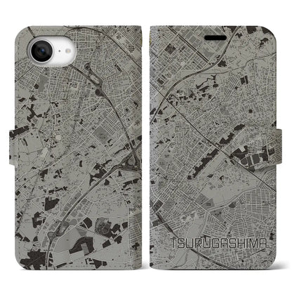 【鶴ヶ島（埼玉県）】地図柄iPhoneケース（手帳タイプ）