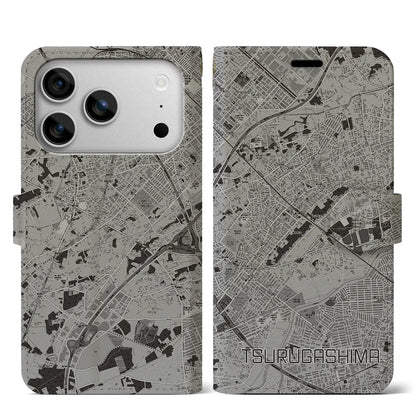 【鶴ヶ島（埼玉県）】地図柄iPhoneケース（手帳タイプ）