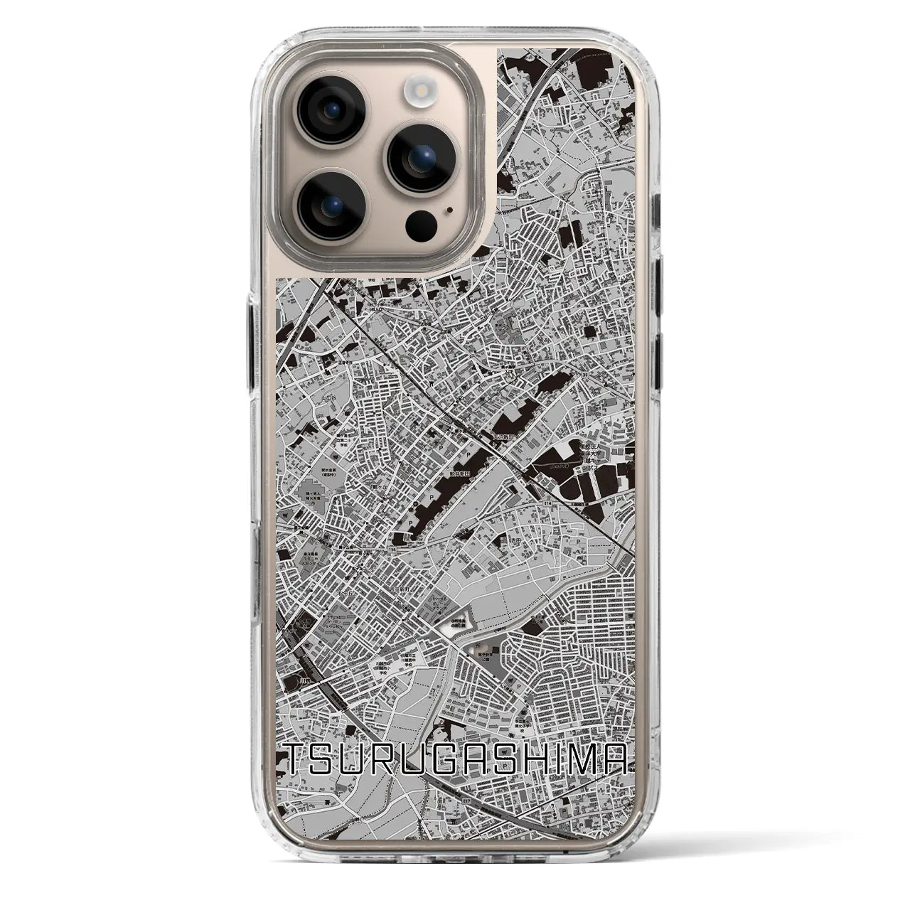 【鶴ヶ島（埼玉県）】地図柄iPhoneケース（MagSafeタイプ）