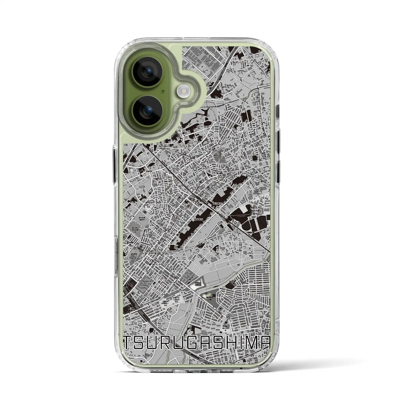 【鶴ヶ島（埼玉県）】地図柄iPhoneケース（MagSafeタイプ）