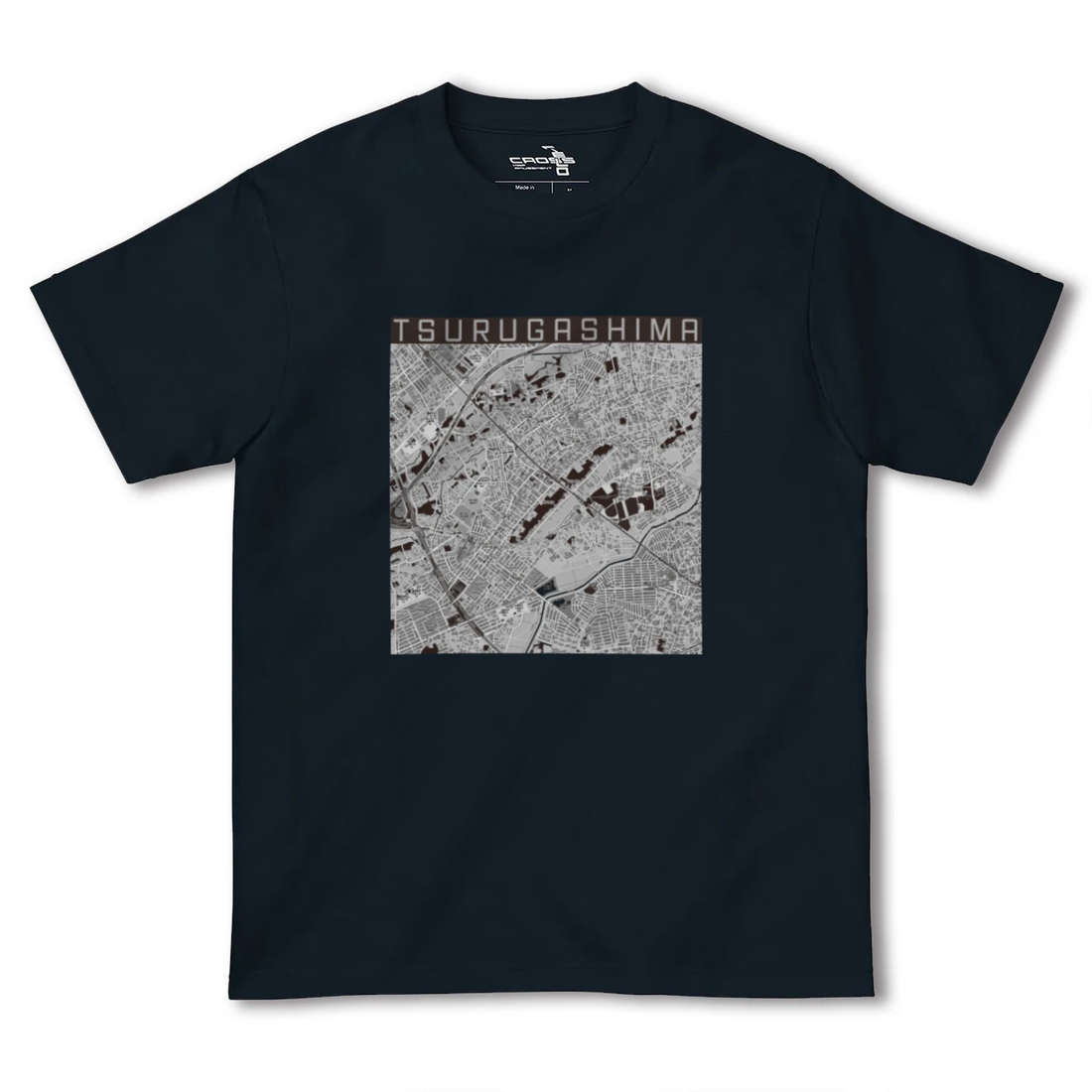 【鶴ヶ島(埼玉県)】地図柄ヘビーウェイトTシャツ
