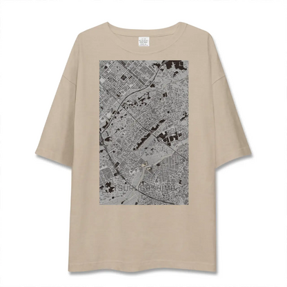【鶴ヶ島（埼玉県）】地図柄ビッグシルエットTシャツ