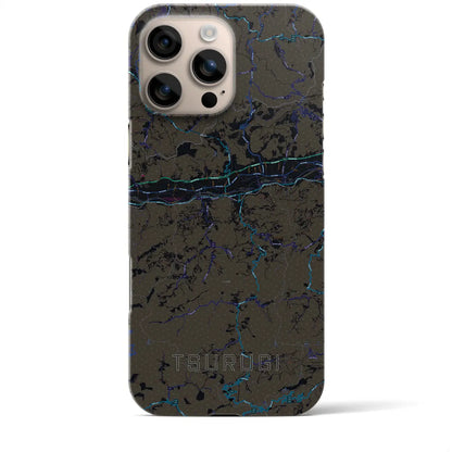 【つるぎ（徳島県）】地図柄iPhoneケース（バックカバータイプ）