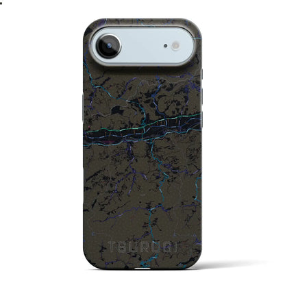 【つるぎ（徳島県）】地図柄iPhoneケース（バックカバータイプ）