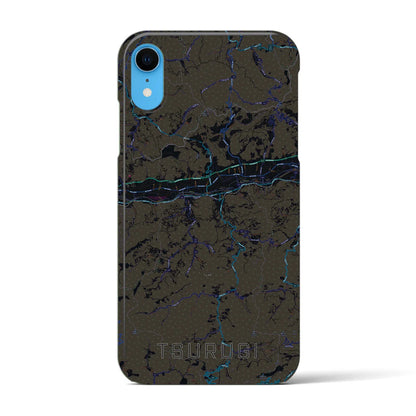 【つるぎ（徳島県）】地図柄iPhoneケース（バックカバータイプ）