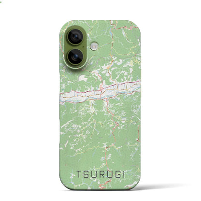 【つるぎ（徳島県）】地図柄iPhoneケース（バックカバータイプ）