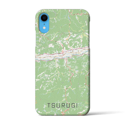 【つるぎ（徳島県）】地図柄iPhoneケース（バックカバータイプ）