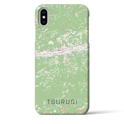 【つるぎ（徳島県）】地図柄iPhoneケース（バックカバータイプ）