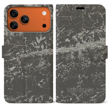 【つるぎ（徳島県）】地図柄iPhoneケース（手帳タイプ）